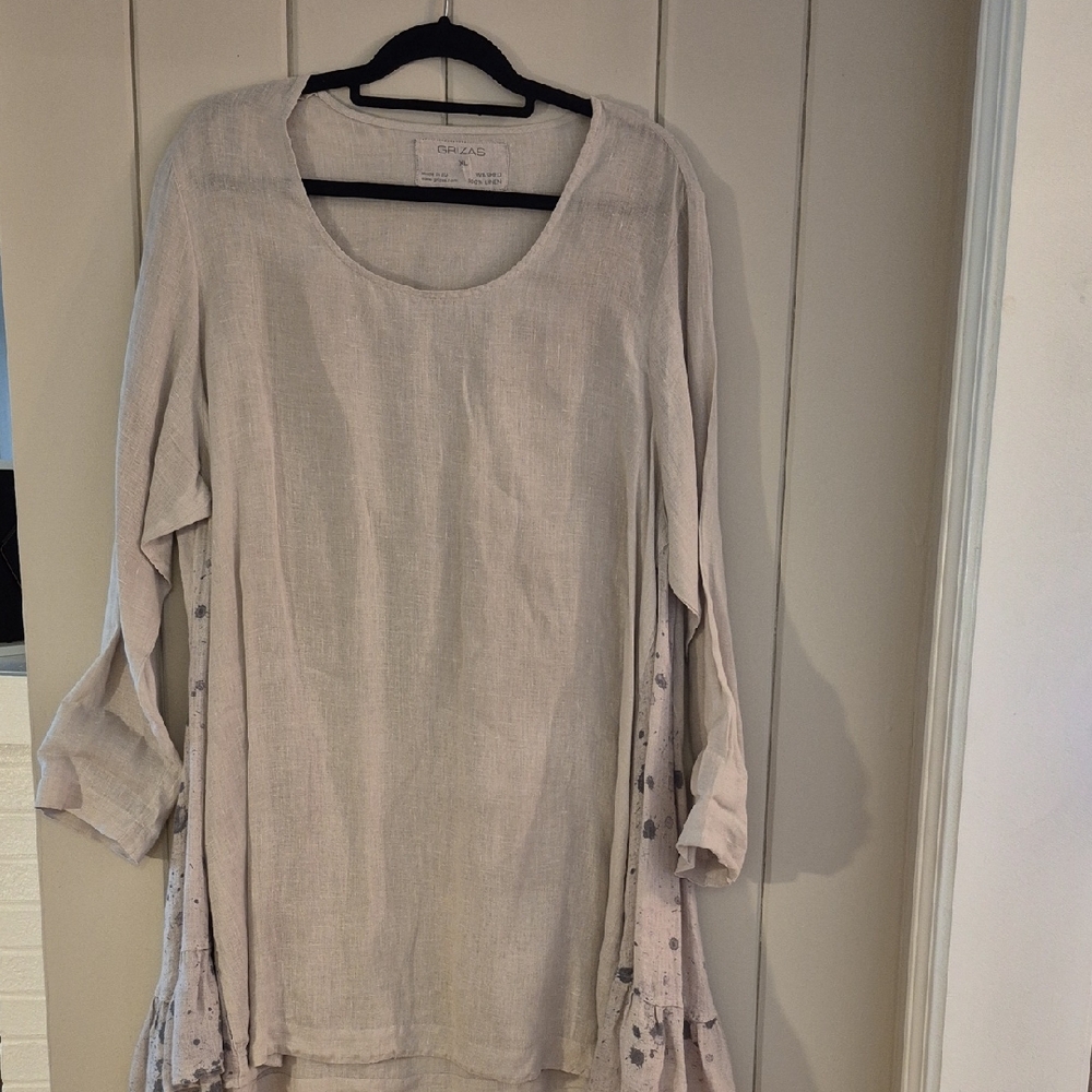 Grizas XL linen tunic